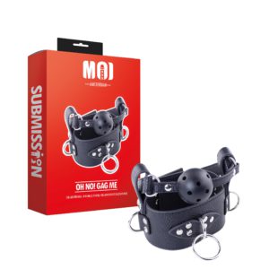 Oh No! Gag Me | Collar With Ball - Ø 45 mm. (1.75 inch) - Collar Length 53 cm. (20.10 inch)