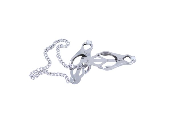 Classic Clovers | Chromed Nipple Clamps With Chain